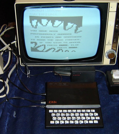 ZX81 met TV